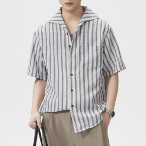 Men's Short-Sleeve American-Style Trendy Loose Shirt